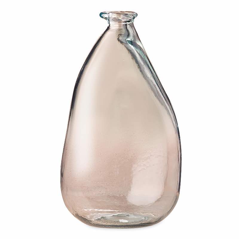 Oblong Recycled Glass Balloon Vase, 14